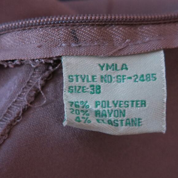 VINTAGE 1980/90 *NWT* YMLA Maxi Skirt Size 38 Waist Women Gray Preppy Secretary - Picture 4 of 6